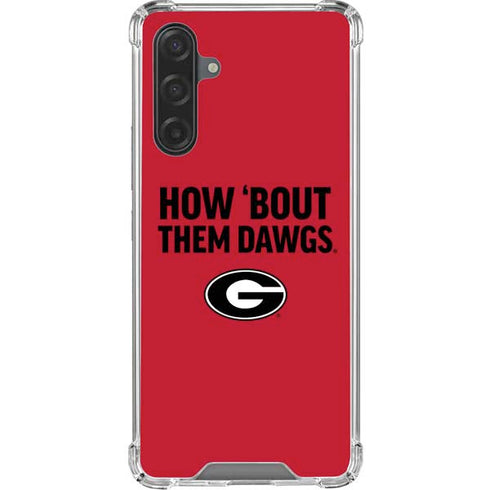 University of Georgia How Bout Them Dawgs Galaxy A17 Clear Case