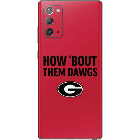 University of Georgia How Bout Them Dawgs Galaxy Note20 5G Skin