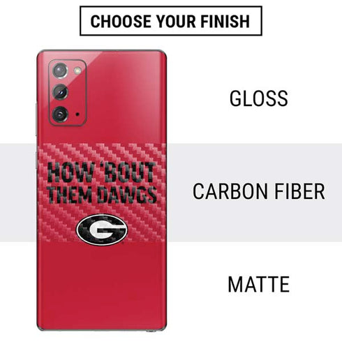 University of Georgia How Bout Them Dawgs Galaxy Note20 5G Skin