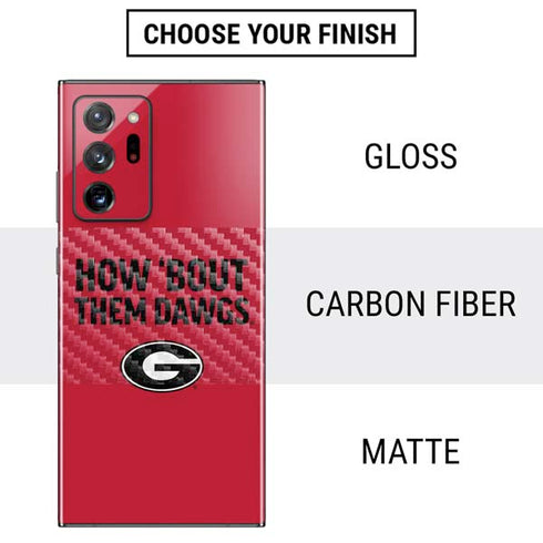 University of Georgia How Bout Them Dawgs Galaxy Note20 Ultra 5G Skin