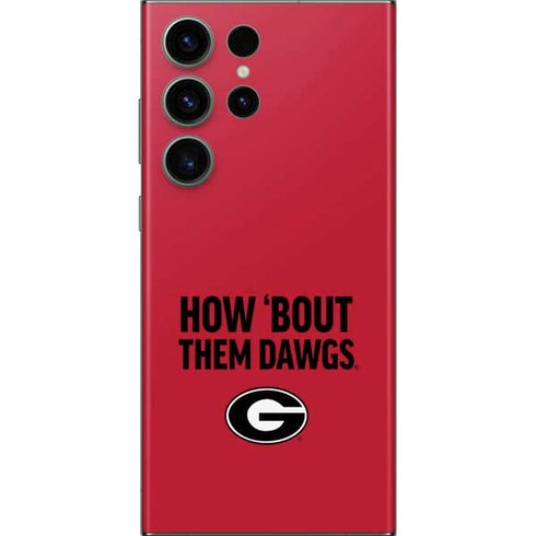University of Georgia How Bout Them Dawgs Galaxy Skins