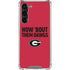 University of Georgia How Bout Them Dawgs Galaxy S24 FE Clear Case
