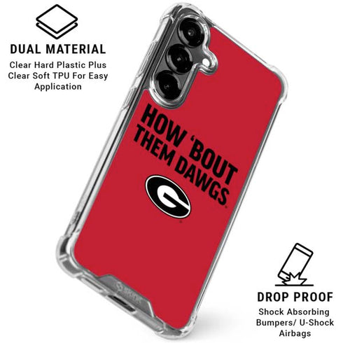University of Georgia How Bout Them Dawgs Galaxy S26 Clear Case