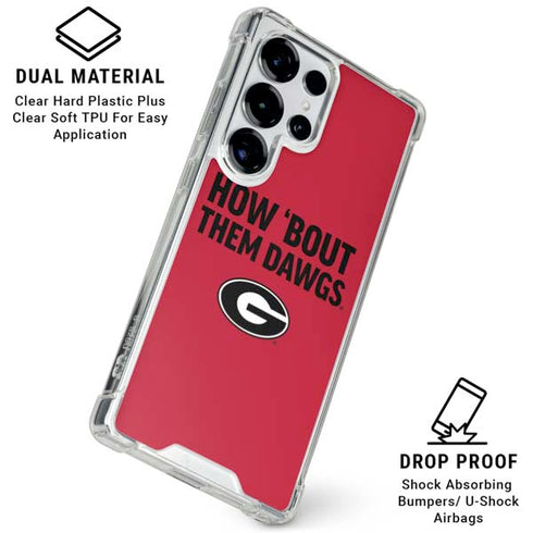 University of Georgia How Bout Them Dawgs Galaxy S26 Ultra Clear Case