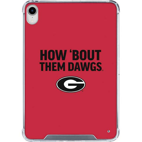 University of Georgia How Bout Them Dawgs iPad 11th Gen (2025) Clear Case