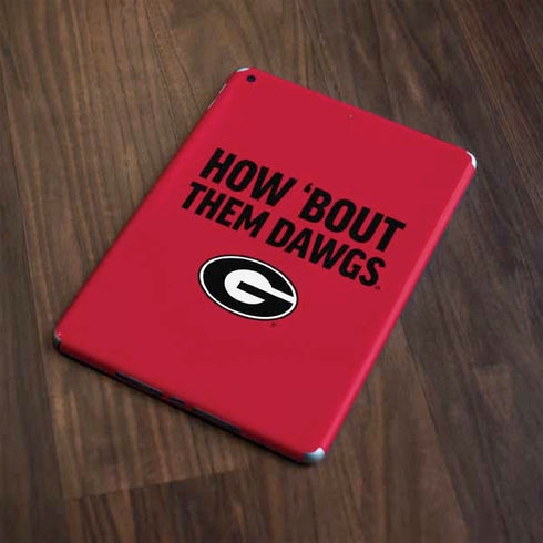 University of Georgia How Bout Them Dawgs Apple iPad Skin