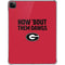 University of Georgia How Bout Them Dawgs iPad Pro 11in (2024) Clear Case