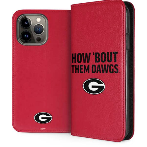 University of Georgia How Bout Them Dawgs iPhone 15 Pro Max Folio Case