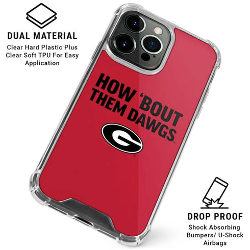 University of Georgia How Bout Them Dawgs iPhone 16 Pro Max Clear Case