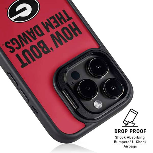 University of Georgia How Bout Them Dawgs iPhone 16 Pro Max Kickstand Case