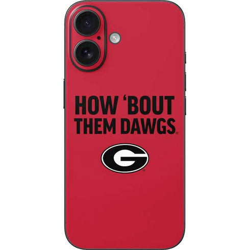 University of Georgia How Bout Them Dawgs iPhone 16 Skin