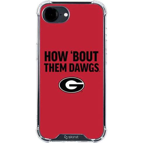 University of Georgia How Bout Them Dawgs iPhone 16e Clear Case