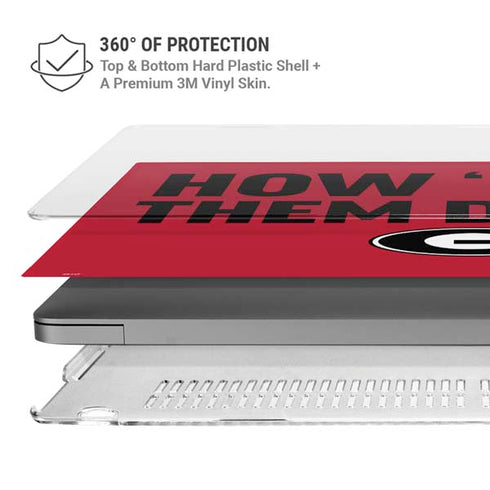University of Georgia How Bout Them Dawgs MacBook Cases