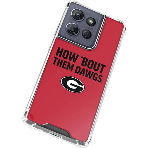 University of Georgia How Bout Them Dawgs Moto G 5G (2025) Clear Case