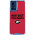 University of Georgia How Bout Them Dawgs Moto G Play 4G (2024) Clear Case