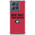 University of Georgia How Bout Them Dawgs Moto G Play 5G (2025) Clear Case