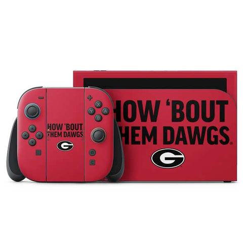 University of Georgia How Bout Them Dawgs Nintendo Switch 2 (2025) with Joy-Con Skin