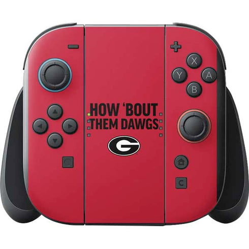 University of Georgia How Bout Them Dawgs Nintendo Switch 2 (2025) with Joy-Con Skin