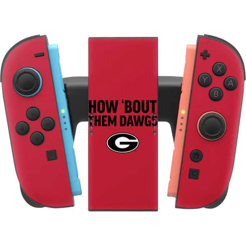 University of Georgia How Bout Them Dawgs Nintendo Switch 2 (2025) Joy-Con Controller Skin
