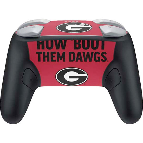 University of Georgia How Bout Them Dawgs Nintendo Switch 2 (2025) Pro Controller Skin