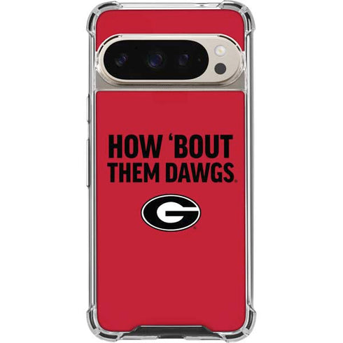 University of Georgia How Bout Them Dawgs Pixel 9/9 Pro Clear Case