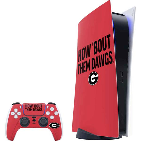 University of Georgia How Bout Them Dawgs PlayStation PS5 Skins