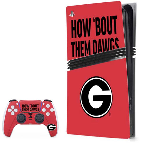 University of Georgia How Bout Them Dawgs PS5 Pro Bundle Skin