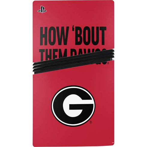University of Georgia How Bout Them Dawgs PS5 Pro Bundle Skin