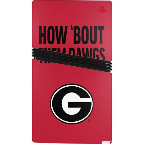 University of Georgia How Bout Them Dawgs PS5 Pro Console Skin