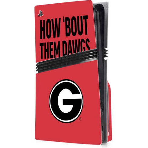 University of Georgia How Bout Them Dawgs PlayStation PS5 Skins