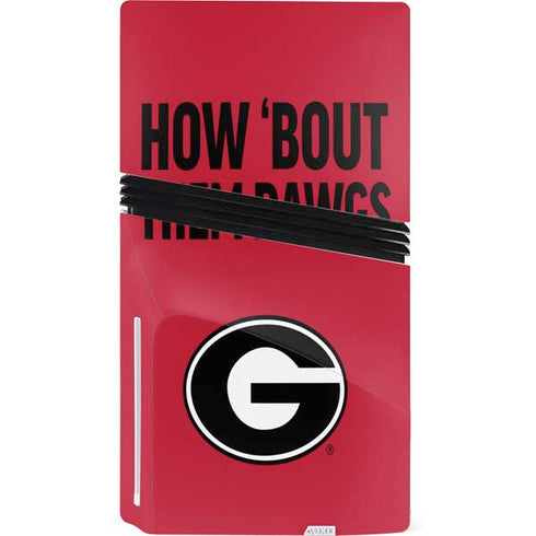 University of Georgia How Bout Them Dawgs PS5 Pro Disk Console Skin