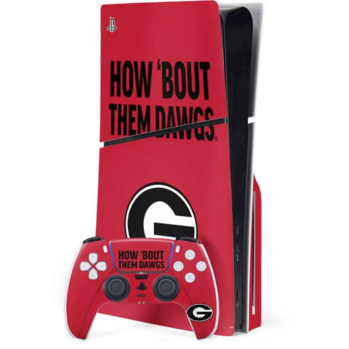 University of Georgia How Bout Them Dawgs PlayStation PS5 Skins