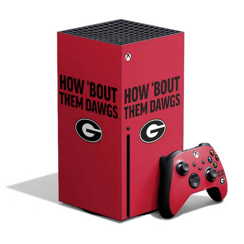 University of Georgia How Bout Them Dawgs Xbox Series X Skins