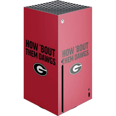 University of Georgia How Bout Them Dawgs Xbox Series X Skins