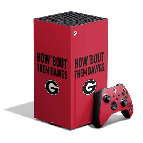 University of Georgia How Bout Them Dawgs XBox Series X Digital Edition Bundle Skin