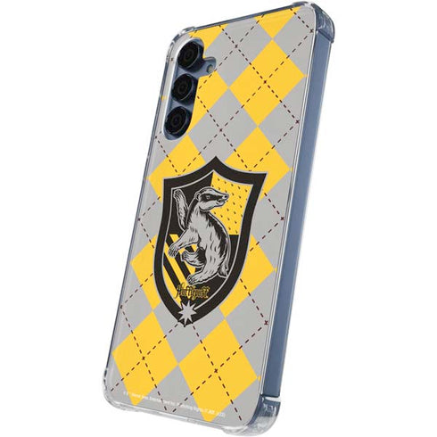 Wizarding World Harry Potter Hufflepuff Crest Galaxy A35 5G Clear Case