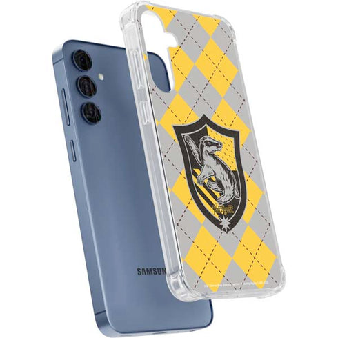 Wizarding World Harry Potter Hufflepuff Crest Galaxy A35 5G Clear Case