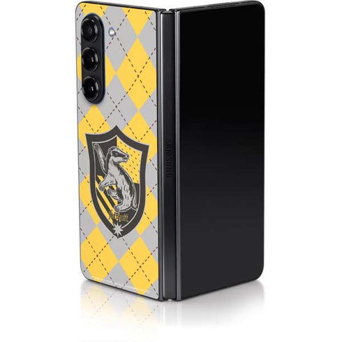 Wizarding World Harry Potter Hufflepuff Crest Galaxy Z Fold5 5G Skin