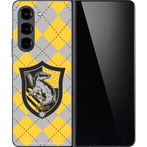 Wizarding World Harry Potter Hufflepuff Crest Galaxy Z Fold5 5G Skin