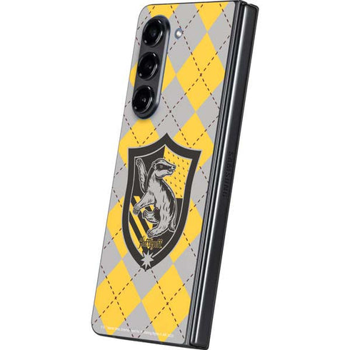 Wizarding World Harry Potter Hufflepuff Crest Galaxy Z Fold5 5G Skin