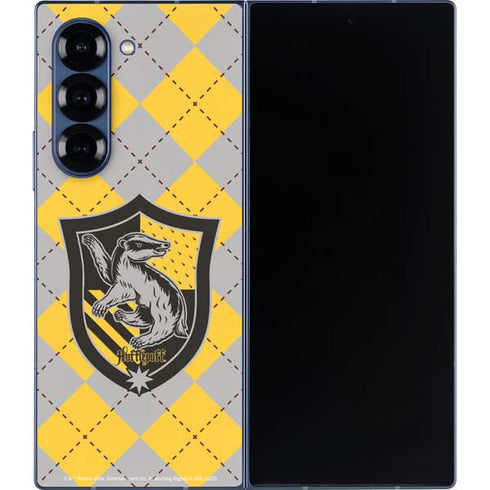 Wizarding World Harry Potter Hufflepuff Crest Galaxy Z Fold6 Skin