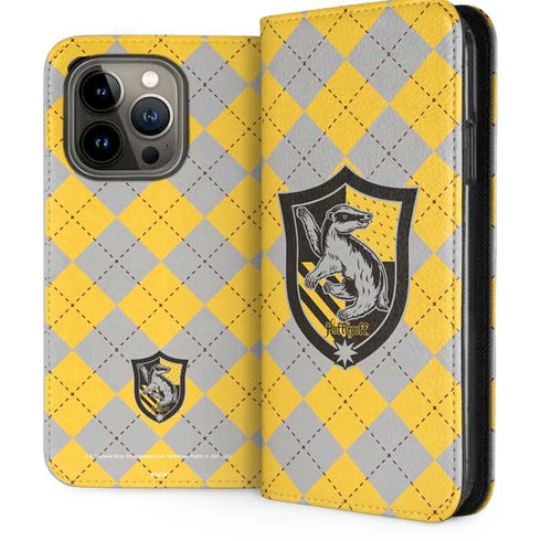 Wizarding World Harry Potter Hufflepuff Crest iPhone 14 Pro Folio Case