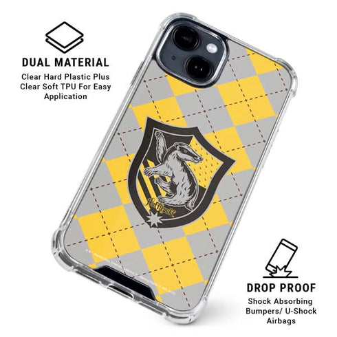 Wizarding World Harry Potter Hufflepuff Crest iPhone 15 Clear Case