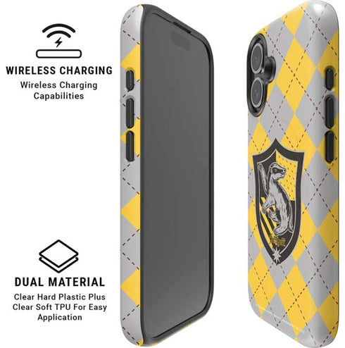Wizarding World Harry Potter Hufflepuff Crest iPhone 16 Plus Magsafe Impact Case