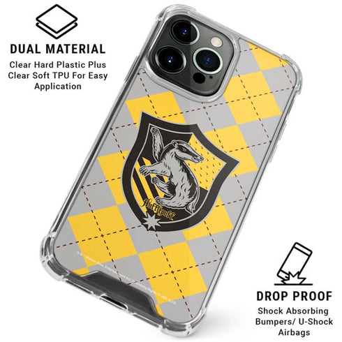 Wizarding World Harry Potter Hufflepuff Crest iPhone 16 Pro Clear Case