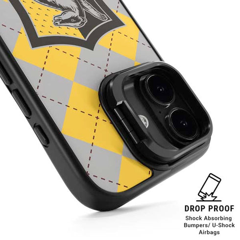 Wizarding World Harry Potter Hufflepuff Crest iPhone 17 Kickstand Case