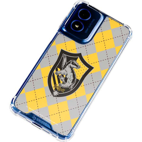 Wizarding World Harry Potter Hufflepuff Crest Moto G 5G (2024) Clear Case
