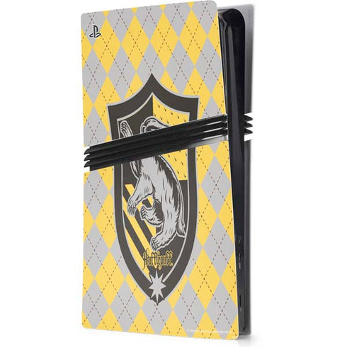 Wizarding World Harry Potter Hufflepuff Crest PS5 Pro Console Skin