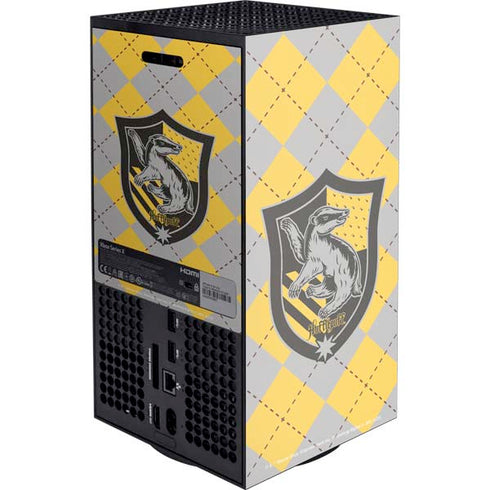 Wizarding World Harry Potter Hufflepuff Crest XBox Series X Digital Edition Console Skin