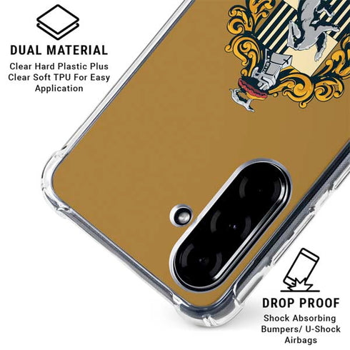 Wizarding World Harry Potter Hufflepuff House Crest Galaxy A36 5G Clear Case
